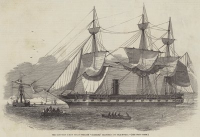 The Egyptian Screw Steam-Frigate Sharkie, sketched off Blackwall by Edwin Weedon